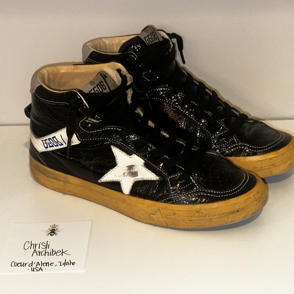 Golden Goose Black 2.12 Hi Top Sneakers